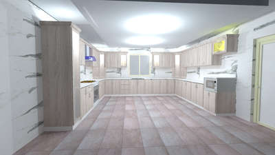 Autocad 3D modular kitchen drawing