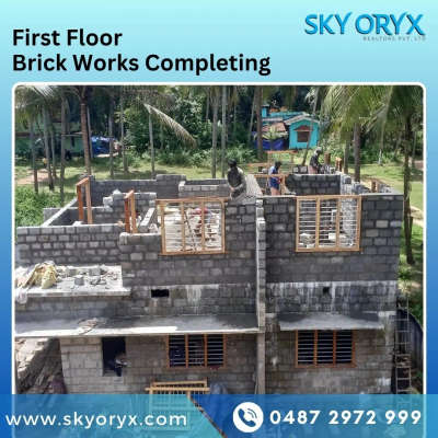 First floor brick works finishing  in our house project.

Client: Mrs. Ambili Ravi
Area: 2300sqft.

For more details
☎️ 0487 2972999
🌐 www.skyoryx.com

#skyoryx #builders #buildersinthrissur #house #plan #civil #construction #estimate #plan #elevationdesign #elevation #quality #reinforcedconcrete  #excavation #newhome