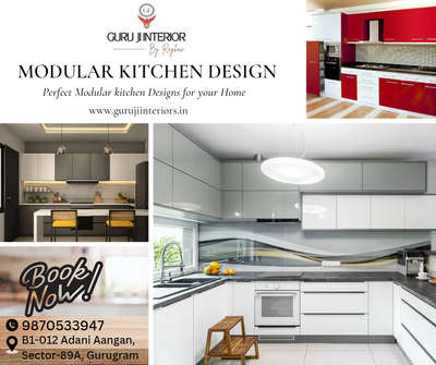 ✨ Perfect Modular kitchen Designs for your Home 
 #PerfectInterior 
Get Lowest price and best quality home interior 
Guru ji interiors 
By - Raghav 
Call - 9870533947, 7303111335
.
 #kitchendecor #interiordesign#modularkitchen
#Moderninterior