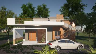 1500SQM RESIDENCE AT MYSORE 
#3D RENDER
 #MYSORE