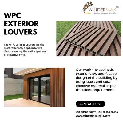 WPC exterior louvers
. 
. 
Only on 220 per sqft
. 
So why are you waiting hurry up‼️
. 
. 
#panelling #wpc #wpcexterior #louvers #wpclouvers #interiordesign #homedecor #interior #home #exteriorelevation #frontelevation #homeinspo #renovation #newbuild #exterior #homeaccount #wallpanelling #decor  #design  #architecture #homerenovation 
. 
. 
For more details our all products kindly visit our website
www.windermaxindia.com
www.indiamake.co.in
Info@windermaxindia.com
Or call us on
8882291670 9810980278

Regards
Windermax India