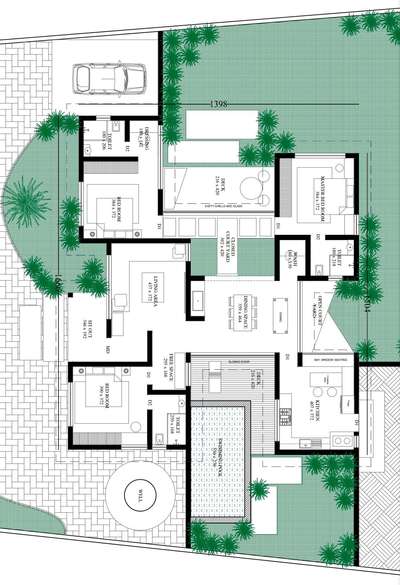 1800 sqft 3bhk residence. @ Thrissure. East facing plan #architecturedesigns  #civilconstruction  #InteriorDesigner  #swimmingpool  #courtyardhouse  #SmallHouse  #3BHKHouse  #KeralaStyleHouse  #keralatraditionalmural