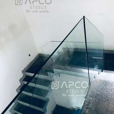 #Apco_Steels #GlassBalconyRailing #GlassHandRailStaircase #fabricatedstaircase #readymadestaircases #GlassStaircase #metalstaircase #metalstairs #modernstairs   #handrail #handrails