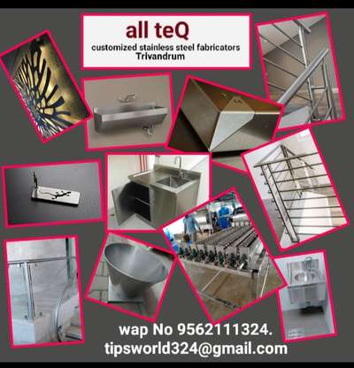 Customized stainless Steel Fabricators.