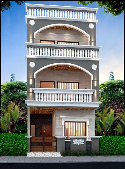 Elevation design 😍 #ElevationDesign  #Architectural&Interior  #HouseConstruction