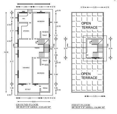 2bhk plan