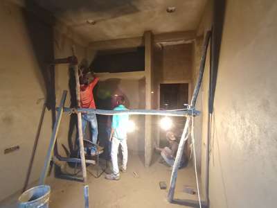 plastering