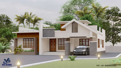 #exteriordesigns #3d #KeralaStyleHouse