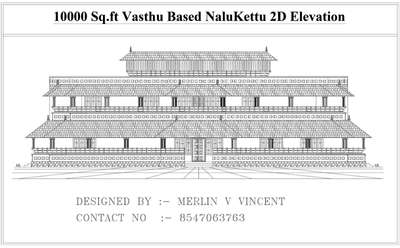 10000 Sq.Ft NaluKettu - 2D elevation  #KeralaStyleHouse #TraditionalHouse #vasthuconsulting #trendig #keralaplanners #vasthu_consultancy #2delevation  #ElevationHome #keralahomeplans #architecturedesigns #autocad