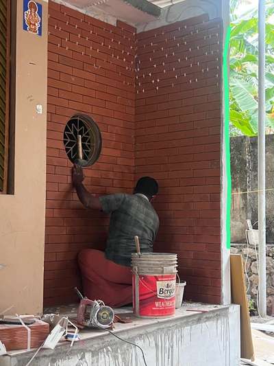 Terracotta plank tiles fixing