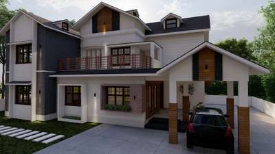 #HouseDesigns #koloapp #viralkolo #exterior_Work #stilt+4exteriordesign #Designs #HouseConstruction