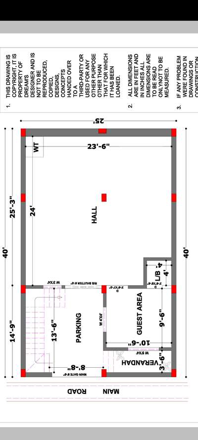 25*40sqft West facing home hose plan ready h but elevation chahiye