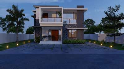 3d elevation                       sqft1200                        location:nadapuram, calicut    #3d #ElevationHome #1200sqftHouse