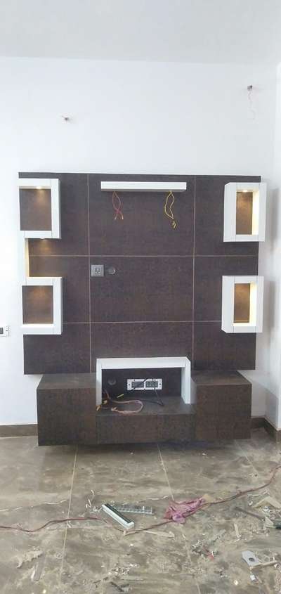 #tvunitinterior plywood&mica #