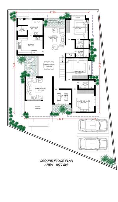 plan your dream home with us . With all your requirements and suggestions we create you the soul. #10centPlot #courtyardhouse #FloorPlans #WestFacingPlan