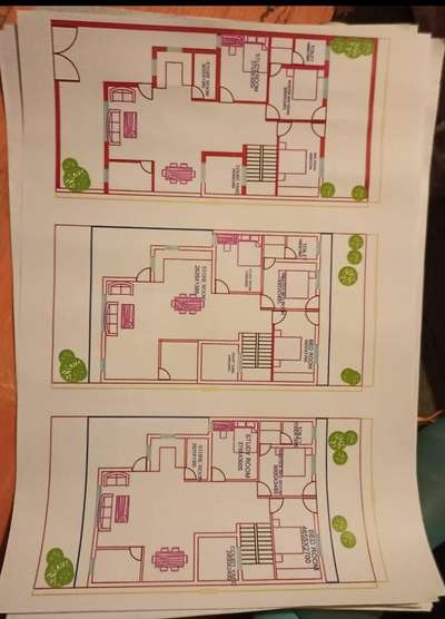 #2 d plan ground floor first floor second floor printout  #