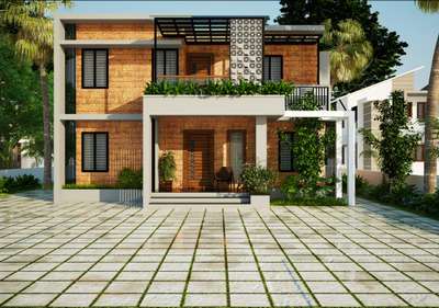 4BHK house 3D(GF 2 room,FF 2 room)