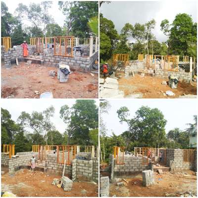 Brick work  on going project at Thirumala Tvm 
Al Manahal Builders and Developers Neyyattinkara, Tvm 
call for quality Construction 7025569477