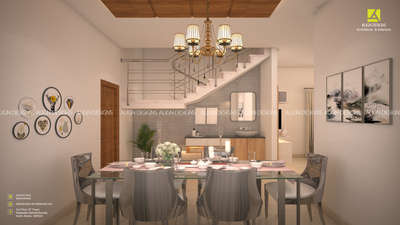 Dining Area Interior View
ALIGN DESIGNS 
Architects & Interiors
2nd floor,VF Tower
Edapally,Marottichuvadu
Kochi, Kerala - 682024
Phone: 9562657062