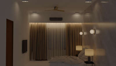 bedroom design
contact - +91-9001749763
The space needs eyes to relax after a long day and make a peaceful resting place for the user. using warm white tones of 3500k colour temperature makes it soothing.
 #InteriorDesigner #MasterBedroom #BedroomIdeas #interor #lighting #lightingdesign #moderndesign #moderninteriordesign #newinterior