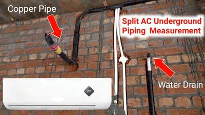 ac piping cost 300 per fit with material without material 250 feet