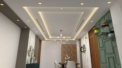 ceiling design dining area 3d