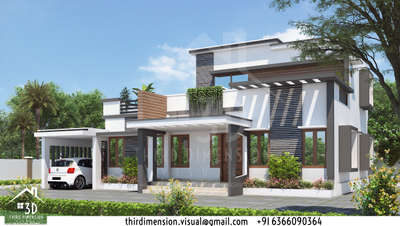 Residence 3d view  #3d  #3delevations  #3drenders