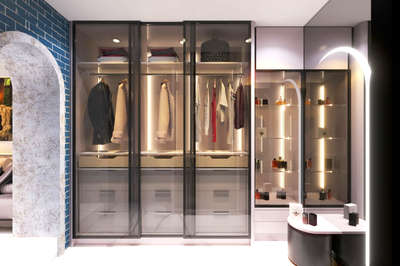 Glass Wardrobe Sliding 
 #InteriorDesigner #mansarovar  #elegantdesign #jaipur #home interior