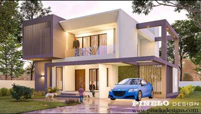 #homeelevation 
#homedesignkerala 
#ContemporaryDesigns 
#MrHomeKerala 
PINELO DESIGNS