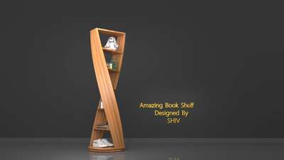 beautiful book shelf for rooms designed by Me... 
#bookshelf #storage🤗 #woodenshelf #3dsmax #vrayrender