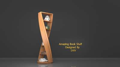 beautiful book shelf for rooms designed by Me... 
#bookshelf #storage🤗 #woodenshelf #3dsmax #vrayrender