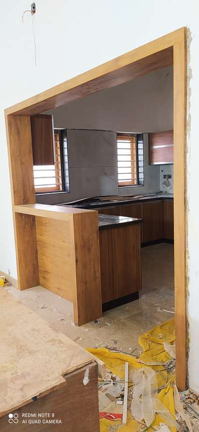 #ushapekitchen #KitchenCabinet #wallpannel #multiwood #kitchencounter
cntct nb: 9048501019