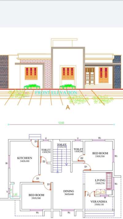 plan with Elevation
working tym ☺️