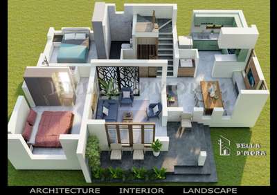 #Aerial View #Bella D'mora #2BHKPlans