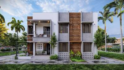 Residence elevation design. #architecturedesigns  #ElevationDesign #ContemporaryHouse  #Architect