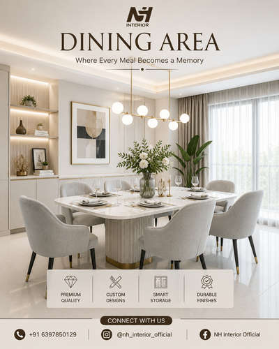 Dining are designe ideas 💡📐 
elegant design 
follow for more details 
comment us more information about design work 
 #InteriorDesigner  #DiningTableAndChairs  #homedecoration  #DiningChairs  #dinintable