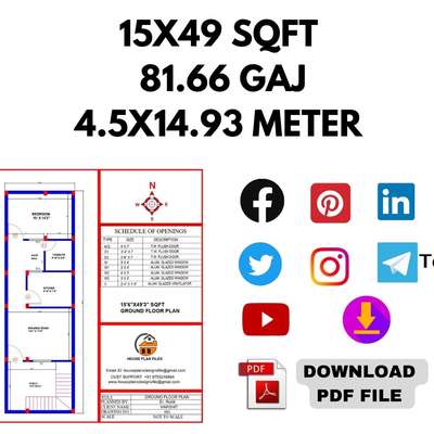 15x49 sqft House plan Readymade pdf file available at Houseplanfiles.com

#15x49 #15x45 #15x40elevation #30x45houseplan #30x20houseplan #houseplan&elevation #12x40houseplan #houseplan&elevation #ElevationDesign #3D_ELEVATION #FloorPlans #20x40houseplan #25x45houseplan #20x50houseplan #houseplan&elevation