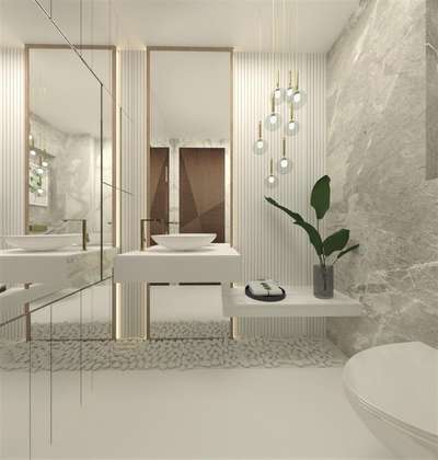 Powder Room design by Spaceofy