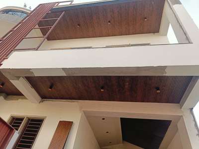 Pvc panel nd Pvc flutted ceiling in balcony area