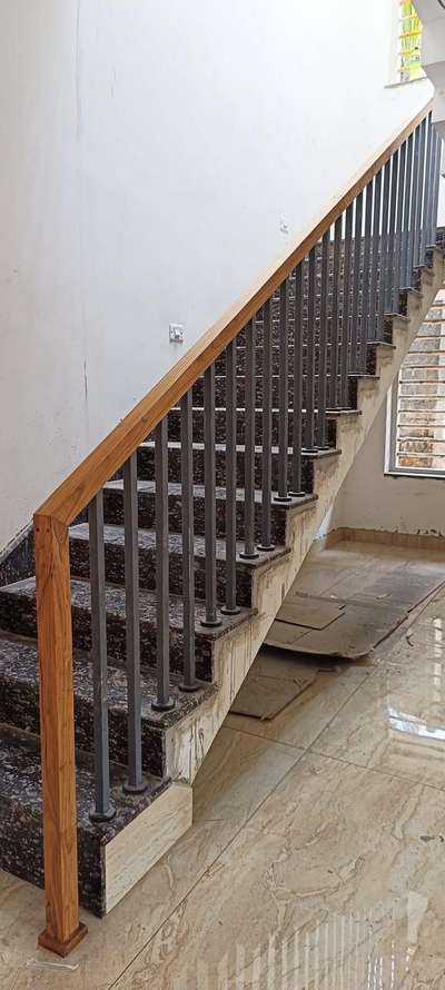 handrail gi pipe #GlassHandRailStaircase #handrails