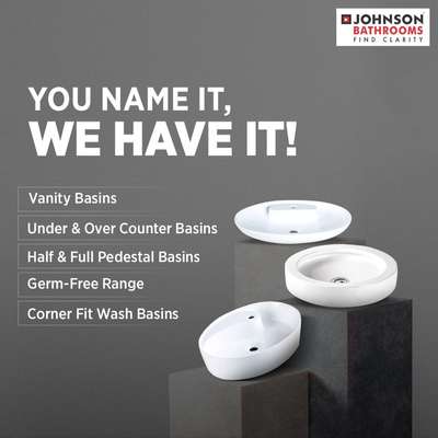 hrjohnson india Looking for Wash Basin Solutions?
We have it all!
Find your best fit now!
To explore the range, click the link in bio

#HRJohnsonIndia #HappilyInnovating #Sanitaryware #WashBasins #SanitarywareSolutions #Bathroom