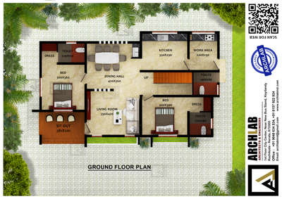 Single floor 3D plan
Ground Floor 1180 sq.ft
first floor 916 sq.ft

 #FloorPlans #3Dfloorplans
