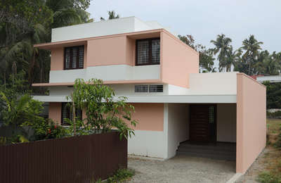 Minimalistic modern house design in Kerala  #modern  #minimalism  #keralahousestyle  #3BHK  #HouseDesigns  #trendingdesign  #simolehouse