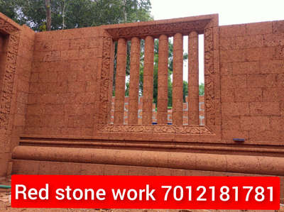 Red stone work