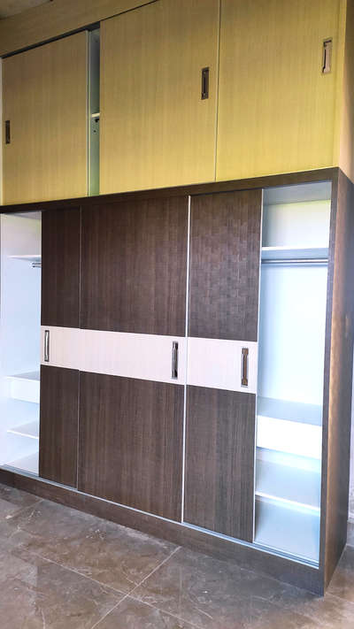 wardrobe sliding design ₹900 per square feet with material medium costing material #akilcarpenter