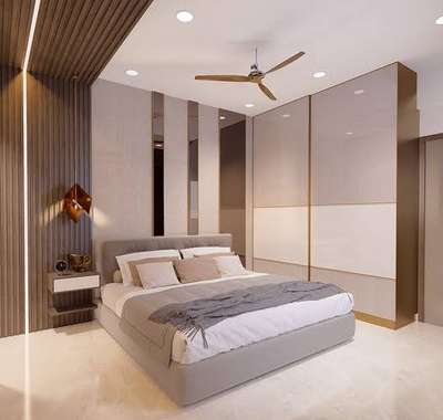 Admiring the serene beauty of this meticulously styled bedroom. 
Designed by - Raghav 
Call -9870533947 
Guru ji interior