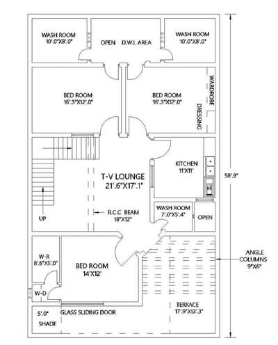 first floor 35*60 2bhk Home 🏠