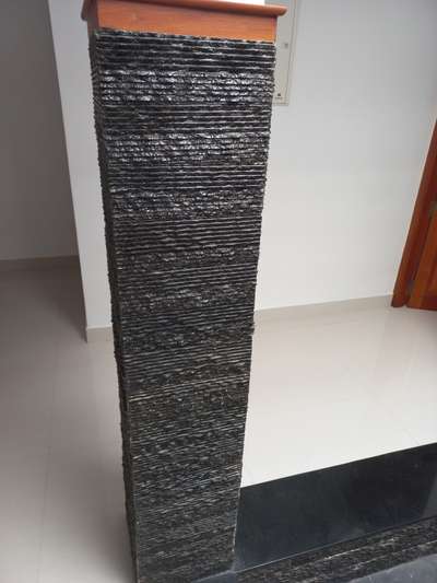 natural stones on pillar