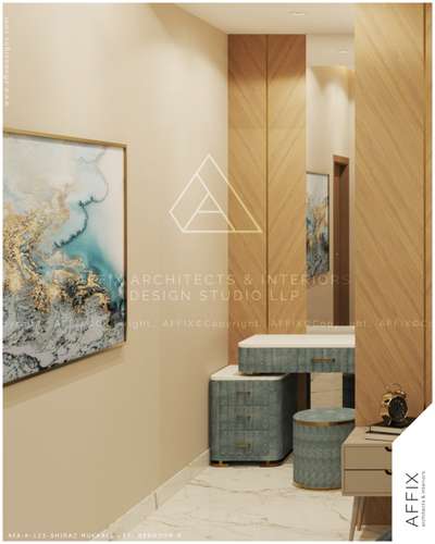 A masterpiece of color harmony. The soothing blend of muted teal and warm wood tones creates a space that feels both luxurious and serene. A perfect balance of grace and comfort. #Architect  #architecturedesigns  #Architectural&Interior  #Architectural&nterior  #architectsinkerala  #kerala_architecture  #best_architect