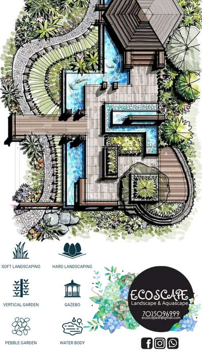 For consultation
WhatsApp +91 7025096999 
 #LandscapeIdeas #Landscape #LandscapeGarden #LandscapeDesign #gardendesigner #Lawn #Hardscaping #Pavements #tree #plantingdesign #gazebo #swimmingpoolwork #swimmingpool #koiponddesign #fish #pebbleswork #gardenlighting